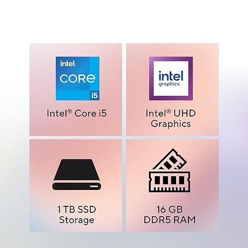 ASUS P440VA All-in-One, 23.8” FHD Anti-Glare Touch Display, 16GB DDR5 RAM, 1TB SSD, Intel® Core™ i5-13420H Processor, Windows 11 Home, Wired Keyboard and Mouse Included, P440VA-DS504T, Black