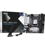 MSI PRO H810I WiFi Motherboard, ITX - Supports Intel Core Ultra Processors (Series 2), LGA 1851 - DDR5 Memory Boost (6400 MT/s MAX), PCIe 5.0 x16, M.2 Gen4, 2.5G LAN
