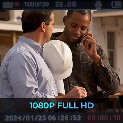 MyGekoGear Aegis 110 Body Cam 1080P Full HD 64GB Built-in Memory, Infrared Night Vision, IP65, 110° Wide-Angle Lens, Long Battery Life, Loop Recording for Security and Law Enforcement