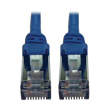 Tripp Lite Cat6a 10G Ethernet Cable, Snagless Molded Slim STP Network Patch Cable (RJ45 M/M), Blue, 25 Feet / 7.6 Meters, Manufacturer's Warranty (N262-S25-BL) Blue 25 Feet STP / Slim