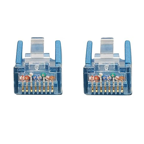 Tripp Lite Cat6 RJ45 PoE Gigabit Ethernet Cable, 1.6 Feet / 0.5 Meters, Flame-Resistant LSZH Jacket, Blue Snagless, Power Over Ethernet, Male-to-Male, Patch LAN Cord, (N201L-0P5M-BL)