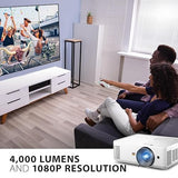 ViewSonic PA503HD 4000 Lumens High Brightness Projector with 1.1x Optical Zoom, USB, and HDMI inputs for Home and Office 1080p