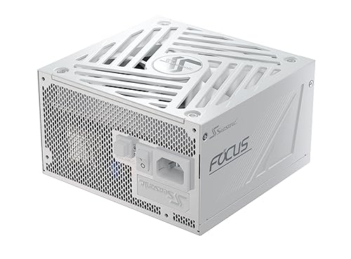 Seasonic Focus GX-750 White ATX3, 750W 80+ Gold Full-Modular, Fan Control in Fanless, Silent, Cooling Mode, 10 Year Warranty, Power Supply for Gaming and Various Application, SRP-FGX751-A5A32SF. Focus Gold 750W White