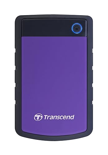 TRANSCEND TS4TSJ25H3P 4TB StoreJet 25H3 2.5-inch USB3.0 Portable Hard Drive, Purple