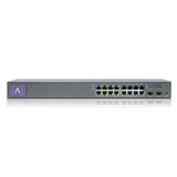 Alta Labs S16-POE Cloud-Managed PoE+ Switch w/ 16 Gigabit Ethernet Ports and 2 SFP Ports, Power Over Ethernet on 8 Ports, 120W PoE Budget, 2 SFP Ports Support Up to 1 Gbps Fiber or Copper Connections