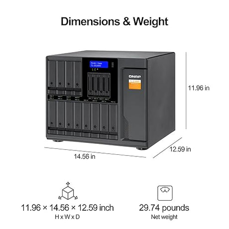 QNAP TL-D1600S High-Performance Desktop SATA 6Gbps JBOD Storage Enclosure