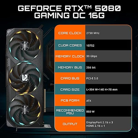 GIGABYTE GV-N5080GAMING OC-16GD