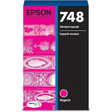 EPSON 748 DURABrite Pro Ink Standard Capacity Magenta Cartridge (T748320) Works with Workforce WF-6530, WF-6590, WF-8590, WF-6090, WF-8090