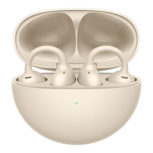 HUAWEI FreeClip, Feather-Light Wearing, Open-Ear Listening, AI Crystal-Clear Call, Long Battery Life, Dual-Device Connections, Beige FreeClip Beige