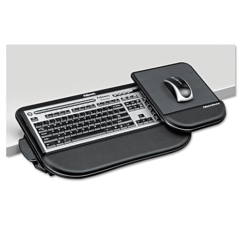 Fellowes 8060201 Tilt 'n Slide Pro Keyboard Manager, Black