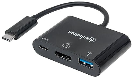Manhattan Ultra High Speed ??USB 3.1 Type-C-HDMI/USB Type-A/USB Type-C Docking Multiport Converter/Connector USB Type-C HDMI Docking Converter