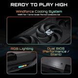 GIGABYTE Radeon RX 9070 Gaming Graphics Card with 16GB GDDR6X, PCIe x16, DisplayPort, Compatible with Desktop