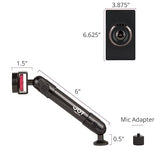 The Joy Factory MNU501 MagConnect Carbon Fiber Tripod/Microphone Music Stand Mount Holder with Universal Tablet Module for Tablets