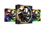 be quiet! Light Wings 120mm PWM Premium Low Noise ARGB Cooling Fan | 4-Pin | 3-Pack | Black | BL076