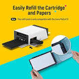 Liene Photo Paper & Cartridge, 2 Ink Cartridge Refill & 72 sheets photo papers, 4x6, Dye Sublimation, Water & Oxidation-Proof, Compatible w/Liene PixCut S1 Photo Sticker Printer and Cutter