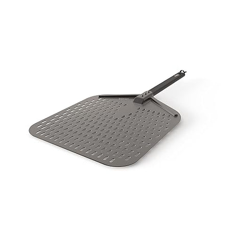 Ninja Woodfire Outdoor Perforated Pizza Peel, Compatible with Ninja Woodfire Outdoor Oven (OO100 Series), Hanging Drawstring, Aluminum, Grey/Black, XSKOPPLC