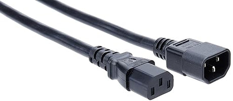 C2G Power Cord, Long Extension Cord, Power Extension Cord, 14 AWG, Black, 10 Feet (3.04 Meters), Cables to Go 30824 Black 10 Feet C14 to C13 14AWG Cord