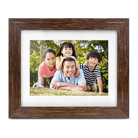 Aluratek 7 Distressed Wood Digital Photo Frame with Auto Slideshow Feature, 1024 x 600, 16:9 (ADPFD07F) 7 Inch