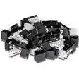 TRENDnet Cat6 Keystone Jack, 25-Pack Bundle, 90° Angle Termination, Compatible with Cat5, Cat5e, & Cat6 Cabling, Color-Coded Labeling for T568B Wiring, Gold-Plated Contacts,TC-K25C6BK 25-Pack Keystone Jacks - Black