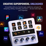 Elgato Stream Deck + White, Audio Mixer, Production Console and Studio Controller for Content Creators, Streaming, Gaming, with customizable touch strip dials and LCD keys, works with Mac and PC