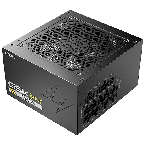 ANTEC GSK850 ATX3.1, 850W Full Modular PSU, 80 Plus Gold Certified, PCIE 5.1 Support, PhaseWave Design, Japanese Caps, Zero RPM Manager, 120mm Silent Fan, 7-Year Warranty GSK850W Gold (ATX 3.1)