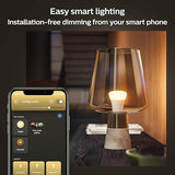 Philips Hue White 9.5W Equivalent 60W A19 Base E26 LED Smart Bulb, Dimmable, Bluetooth & Zigbee Compatible, Voice Activated with Alexa & Google Assistant, 2-Pack (571273)