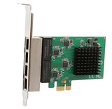 IOCrest SI-PEX24042 4 Port Gigabit Ethernet PCI-E x1 Network Interface Card