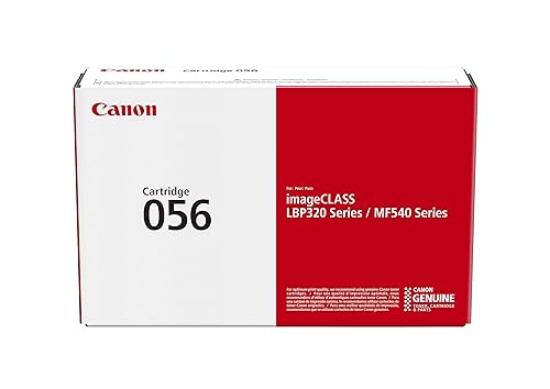 Canon Genuine Toner Cartridge 056 Standard (3007C001) (1-Pack, Black), Works with Canon imageCLASS LBP325dn