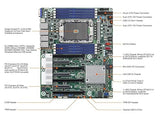 AsRock Rack SPC621D8-2L2T ATX Server Motherboard, Single Socket P+ (LGA 4189), 3rd Gen Intel® Xeon® Scalable Processors, C621A, Dual 1GbE+10GbE