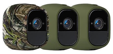 Arlo Skins for Arlo Pro and Pro 2 - Arlo Certified Accessory - Set of 3, Green & Camouflage, Works with Arlo Pro and Pro 2 Only - VMA4200 Green/Green/Camo Arlo Pro & Pro 2