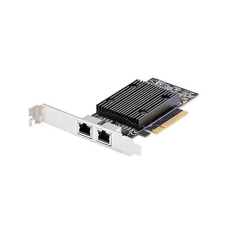 StarTech.com 2-Port PCIe 10Gb Ethernet Network Card, Windows and Linux, BCM57416 Chipset, 10GBASE-T, NIC Card, TAA