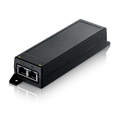 ZYXEL PoE Plus 30W 2.5G Injector - MultiGig up to 2.5G - 30W PoE+ - Single Port - Black