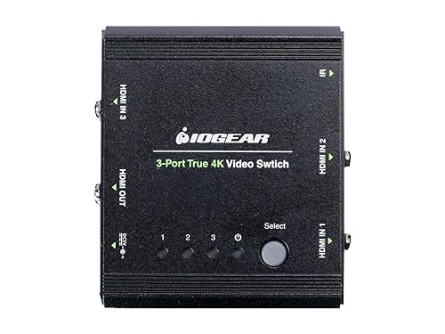 IOGEAR 3-Port True 4K Switch with HDMI Connection (GHSW8431)
