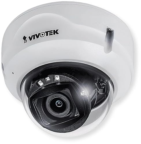 VIVOTEK FD839-EHV-1Y 5MP Fixed Dome Camera, 30 m IR, IP66, Vandal Proof, WDR Pro, PoE, Security Camera