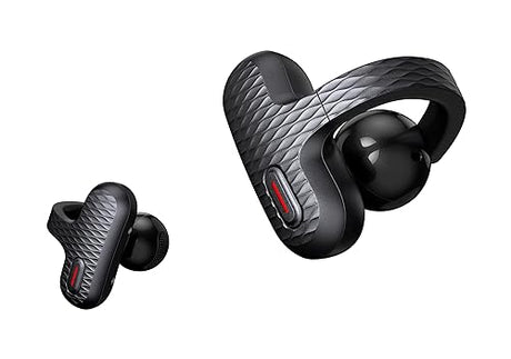 Amazfit Up Bluetooth Headphones, Open Ear Wireless Earbuds with Easy Touch, IPX4 Water Resistant Earphone, AI Noise Reduction, Earphones Compatible with Android & iPhone