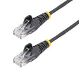 StarTech.com 5ft Black Slim CAT6 Ethernet Cable, Snagless RJ45, LSZH, 28AWG Pure Bare Copper, Slim Network Patch Cable/Cord Black 5 ft.