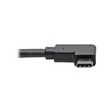 Tripp Lite USB C to USB-A Cable Right Angle 3.1 5 Gbps Type C M/F (U428-06N-F-CRA)