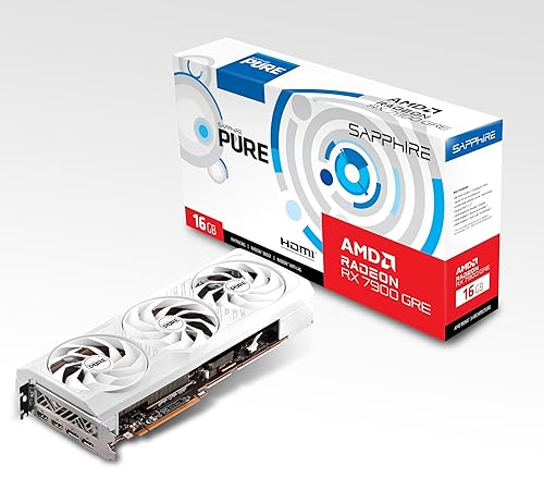 Sapphire 11325-03-20G Pure AMD Radeon RX 7900 GRE Gaming Graphics Card with 16GB GDDR6, AMD RDNA 3