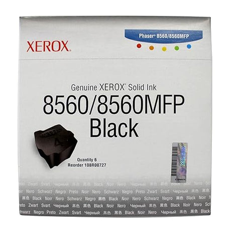 Xerox Phaser 8560/8560 MFP Black Solid Ink (6,800 Pages) - 108R00727 High Capacity Black
