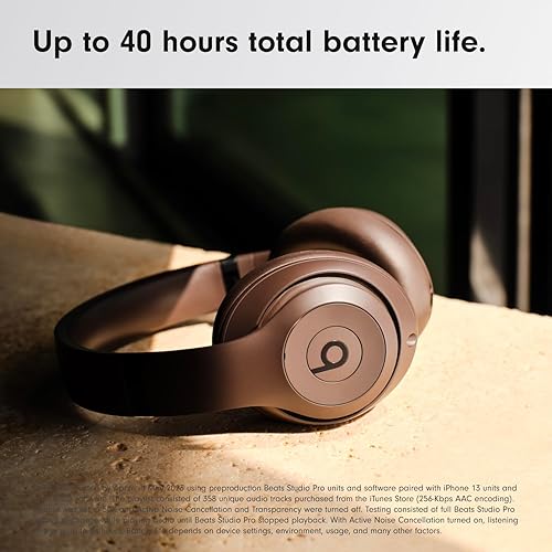 Beats Studio Pro - Wireless Bluetooth Noise Cancelling Headphones - Personalized Spatial Audio, USB-C Lossless Audio, Apple & Android Compatibility, Up to 40 Hours Battery Life - Deep Brown Deep Brown Studio Pro