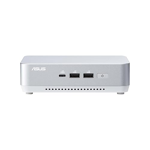 ASUS NUC 14 Pro+ Full System Mini PC with Intel 14th Gen Core Ultra 5 125H, 16GB DDR5 RAM, 512GB PCIe G4x4 NVMe SSD, Thunderbolt 4, Win 11 Home, Silver Aluminum Chassis, VESA Mount Included