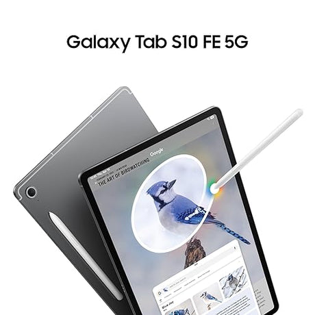 Samsung Galaxy Tab S10 FE 10.9”128 GB Android Tablet,(Verizon Network),IP68 Water & Dust-Resistant,Long Battery Life,Powerful Processor,S Pen, 13MP Camera,Lightweight Design,US Version, 2025, Gray Gray Verizon Network