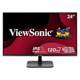 ViewSonic VA2456A-MHD 24 Inch IPS 1080p Monitor with 120Hz, Eye Care, HDMI, DisplayPort, and VGA Inputs for Home and Office