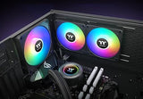 Thermaltake CT140 EX ARGB Sync PC Cooling Fan (3-Fan Pack), Magnetic Connection, 5V Motherboard Sync, 16.8 Million Colors 9 Addressable LEDs, 140 mm Case/Radiator Fan, CL-F182-PL14SW-A Magnetic ARGB 140mm White