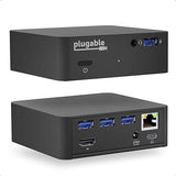 Plugable USB-C Dock With 85W Charging for Thunderbolt 3 and MacBooks, Select Windows Laptops (HDMI 4K@30Hz, Ethernet, 4 USB 3.0 Ports, USB-C PD, VESA Mount)