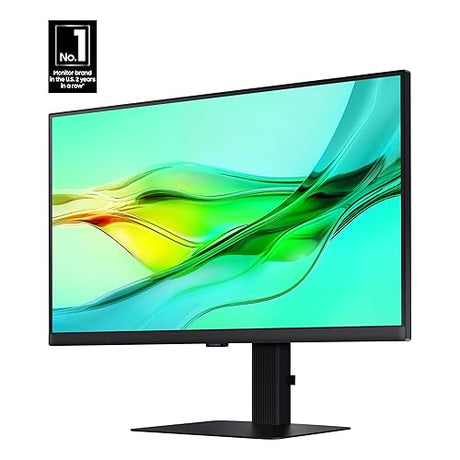 SAMSUNG ViewFinity S60UD Series 24-Inch WQHD Monitor, 100Hz, IPS Panel, USB-C, HDR10 (1 Billion Colors), Height Adjustable Stand, TUV-Certified Intelligent Eye Care (LS24D606UANXZA)