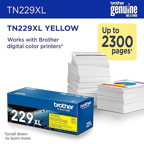 Brother TN229XLY High Yield Yellow Toner Cartridge