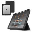 STM Dux Ultra Case for iPad A16/10th Gen – Rugged MIL-SPEC Drop Protection, Snap Magnetic Stand, Pencil & Crayon Storage, Clear Back, Auto Sleep/Wake, COM – Black