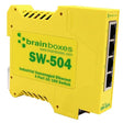 Brainboxes Switch - 4 ports - DIN rail mountable (SW-504)