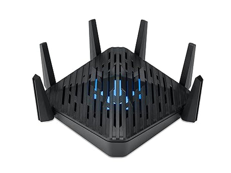 Predator Connect W6 Wi-Fi 6E Gaming Router | Hybrid QoS Compatible with Intel Killer Prioritization Engine | Wi-Fi 6E Tri-Band AXE7800 (2.4GHz/5GHz/6GHz | Gigabit Router | Lifetime Internet Security